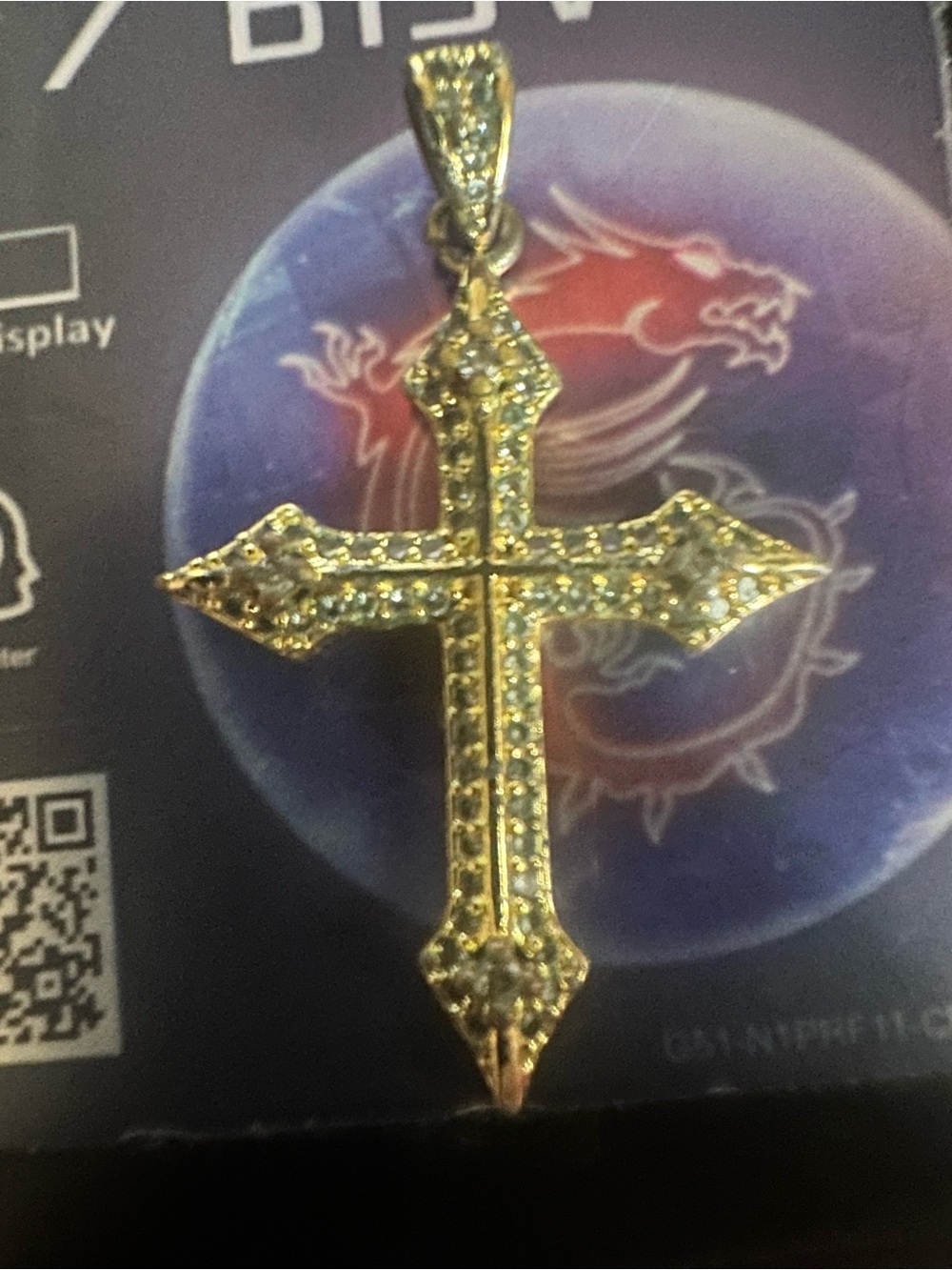 Gold filled Cross Christian Pendant for Necklace with Clear cz’s
